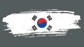 zuiden Korea grunge structuur vlag vector