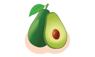 avocado fruit icoon en vector illustraties, de avocado fruit icoon creatief kinderen, en avocado fruit icoon thema vector illustratie.