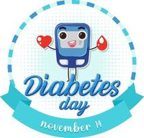 wereld diabetes dag posterontwerp vector