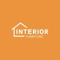 huis inrichting logo sjabloon logo. interieur meubilair vector