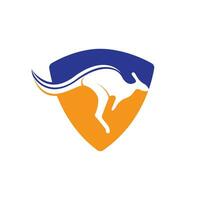 kangoeroe vector logo ontwerp. creatief kangoeroe natuur logo ontwerp concept.