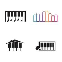 piano icoon vector illustratie ontwerp logo