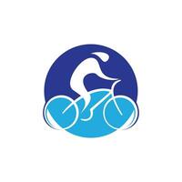 wielersport ras vector logo ontwerp. fiets winkel logo ontwerp sjabloon.