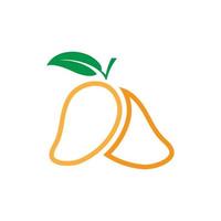 mango icoon vector illustratie ontwerp logo