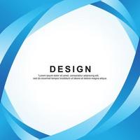 sjabloon ontwerp voor promotionele media met meetkundig stijl in blauw kleur vector