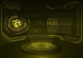 modern hud technologie holograaf vector