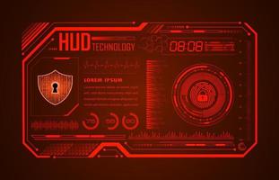 modern hud technologie achtergrond vector