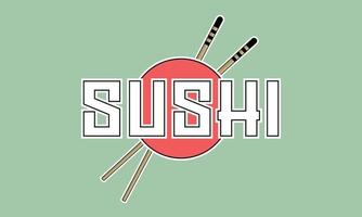 sushi restaurant logo vector sjabloon