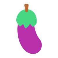 een verbazingwekkend ontwerp icoon van aubergine vector