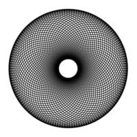 abstract spirograaf element Aan wit achtergrond vector