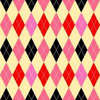 naadloos argyle patroon in roze en rood. vector