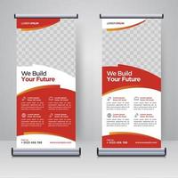 corporate rollup of x banner ontwerpsjabloon vector