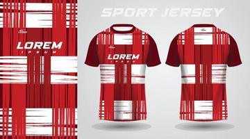 rood wit shirt sport jersey ontwerp vector