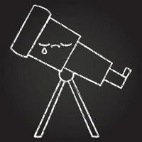 telescoop krijttekening vector