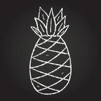 ananas krijttekening vector