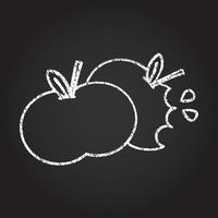 appels krijttekening vector