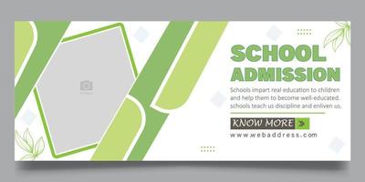 sjabloon voor schoolbanner vector