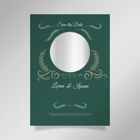 hand- getrokken elegant bruiloft partij poster sjabloon. - vector. vector