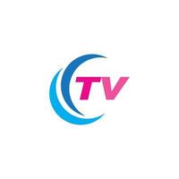 tv-logo ontwerp vector