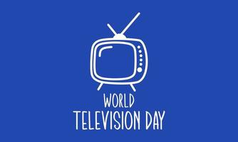 wijnoogst televisie tekenfilm illustratie. wereld televisie dag illustratie vector