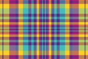 Schotse ruit of plaid retro kleur patroon. vector