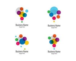 bubble logo sjabloon vector