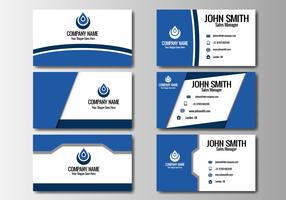 Gratis Business Blue Name Card Vector