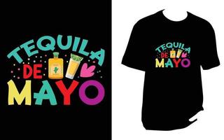 cinco de mayo t overhemd ontwerp vector