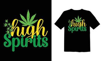 wiet,cannabis t overhemd ontwerp vector
