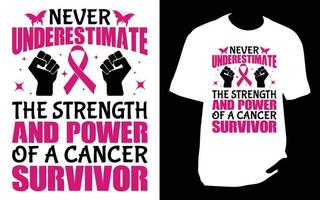 borstkanker t-shirt vector