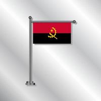 illustratie van Angola vlag sjabloon vector