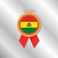 illustratie van Bolivia vlag sjabloon vector