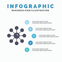 droog huid huid huid zorg huid huid bescherming solide icoon infographics 5 stappen presentatie achtergrond vector