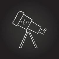 telescoop krijttekening vector