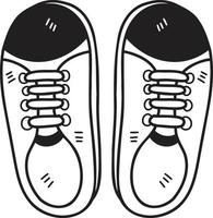hand- getrokken sportschoenen schoenen illustratie vector