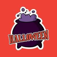 halloween kruid tekenfilm illustratie vector