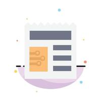 document eenvoudig ui abstract vlak kleur icoon sjabloon vector