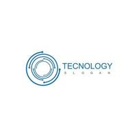 technologie logo ontwerp symbool vector