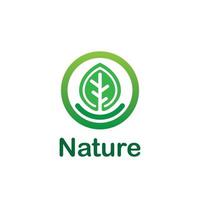 natuur blad logo groen vector