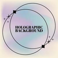 holografische achtergrond vectoren ontwerp