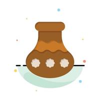 pot zand water pongal festival bedrijf logo sjabloon vlak kleur vector