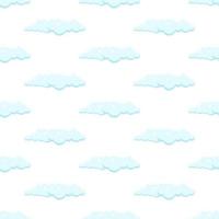 gemakkelijk naadloos patroon met wolken. vector illustratie