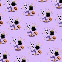 naadloos patroon met halloween perfect voor omhulsel papier vector