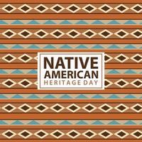 inheems Amerikaans erfgoed patroon vector