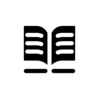 openbaar bibliotheek zwart glyph ui icoon. opdracht schrijven. aan het doen huiswerk. gebruiker koppel ontwerp. silhouet symbool Aan wit ruimte. solide pictogram voor web, mobiel. geïsoleerd vector illustratie