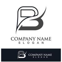 creatief b brief logo ontwerp vector