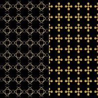 goud en zwart naadloos patroon vector