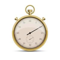 retro gouden stopwatch vector