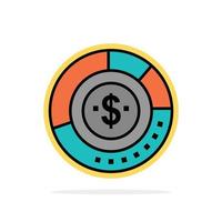 diagram analyse begroting tabel financiën financieel verslag doen van statistieken abstract cirkel achtergrond vlak co vector