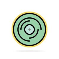 ritme dj jongleren krabben geluid abstract cirkel achtergrond vlak kleur icoon